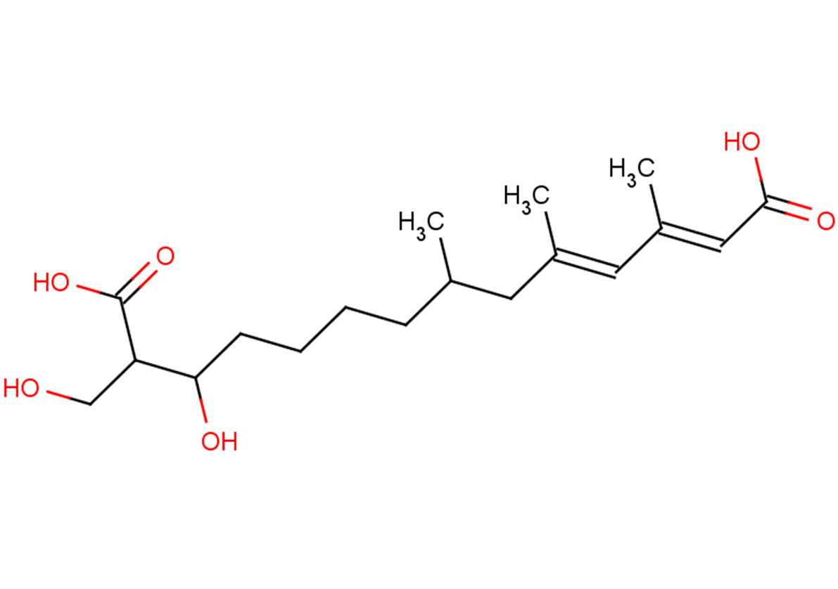 (2E,4E)-12-hydroxy-13-(hydroxymethyl)-3,5,7-trimethyltetradeca-2,4-dienedioic acid