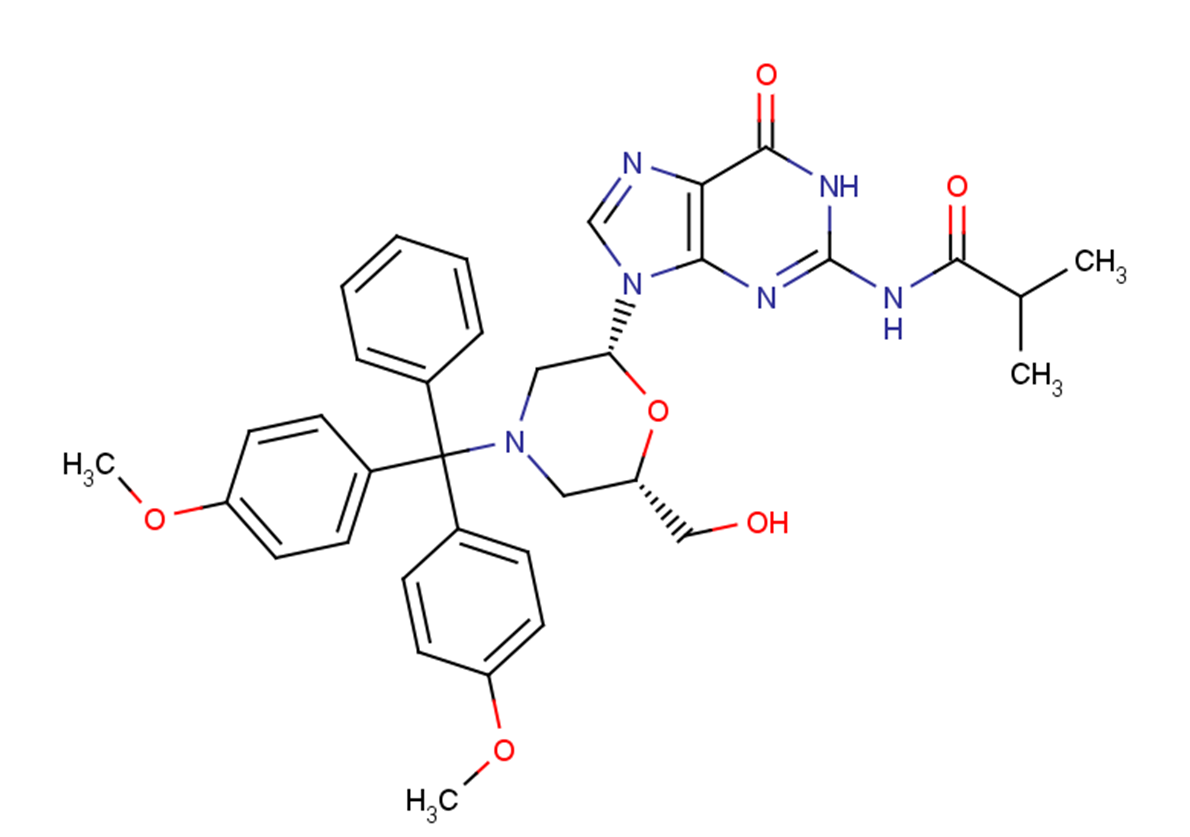 N2-Isobutyryl-7’-OH-N-DMTr-morpholino   guanine