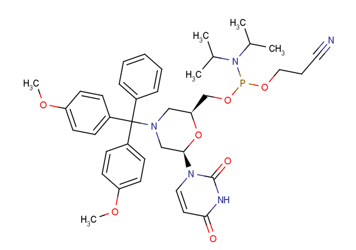 N-DMTr-morpholino-U-5'-O-phosphoramidite