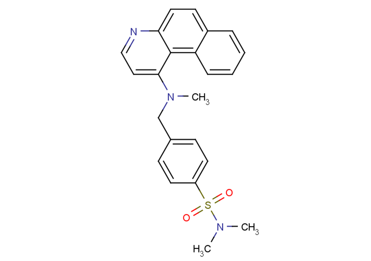 4-((benzo[f]quinolin-1-yl(methyl)amino)methyl)-N,N-dimethylbenzenesulfonamide