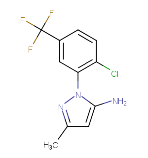 1-[2-Chloro-5-(trifluoromethyl)phenyl]-3-methyl-1H-pyrazol-5-amine