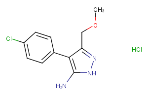 4-(4-Chlorophenyl)-3-(methoxymethyl)-1H-pyrazol-5-amine hydrochloride