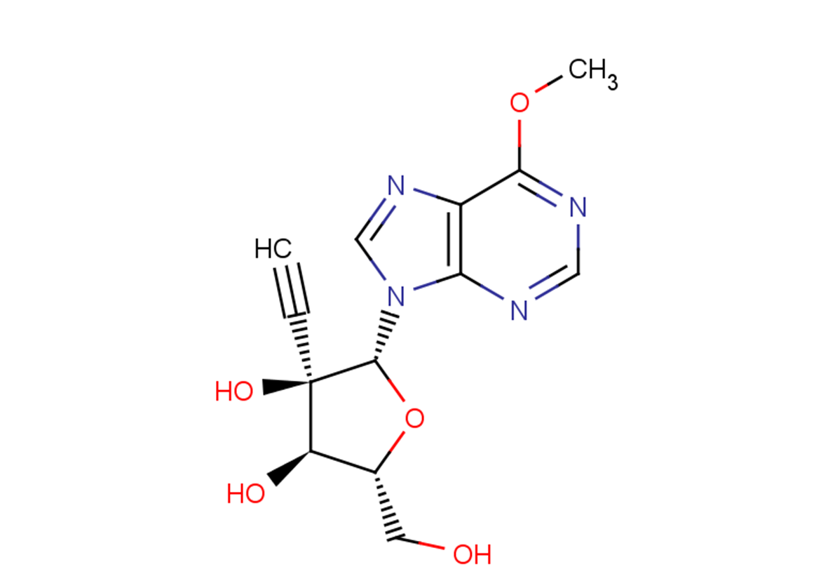 6-Mthoxy-9-beta-D-(2-C-ethynyl-ribofuranosyl)purine