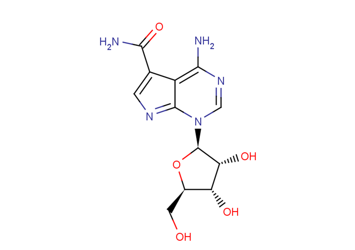 4-Amino-1-(b-D-ribofuranosyl)-7H-pyrrolo[2.3-d]pyrimidine-5-carboxamide