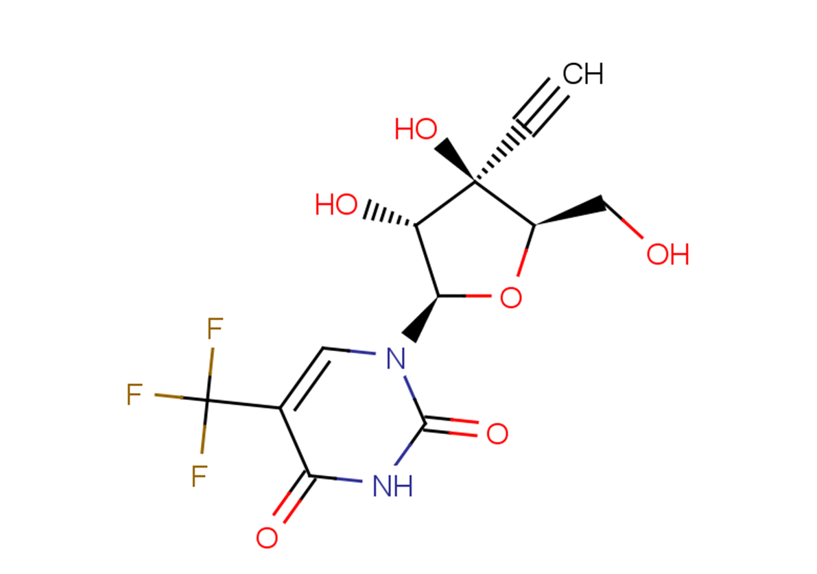 3’-beta-C-ethynyl-5-trifluoromethyluridine