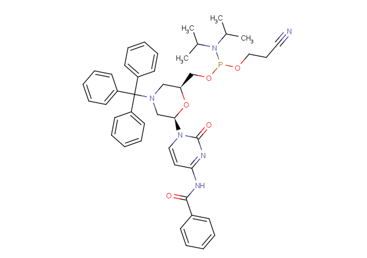 N-Trityl-N4-benzoyl-morpholino-C-5'-O-phosphoramidite