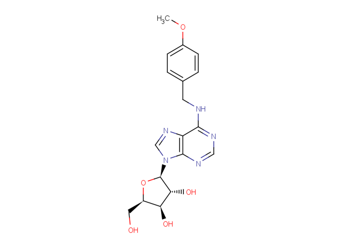 1-(b-D-Xylofuranosyl)-N6-(p-methoxybenzyl)   adenine