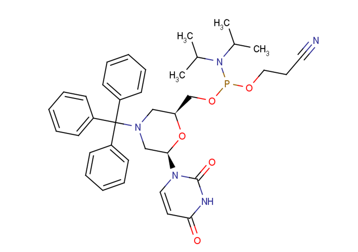 N-Trityl-morpholino-U-5’-O-phosphoramidite