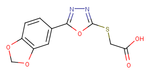 {[5-(1,3-Benzodioxol-5-yl)-1,3,4-oxadiazol-2-yl]thio}acetic acid