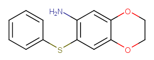 1,4-Benzodioxin-6-amine, 2,3-dihydro-7-(phenylthio)-
