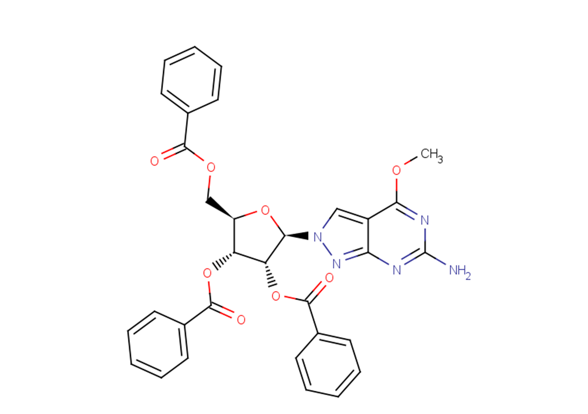 6-Amino-4-methoxy-2-(2,3,5-tri-O-benzoyl-b-D-ribofuranosyl)-2H-pyrazolo[3,4-d]pyrimidine