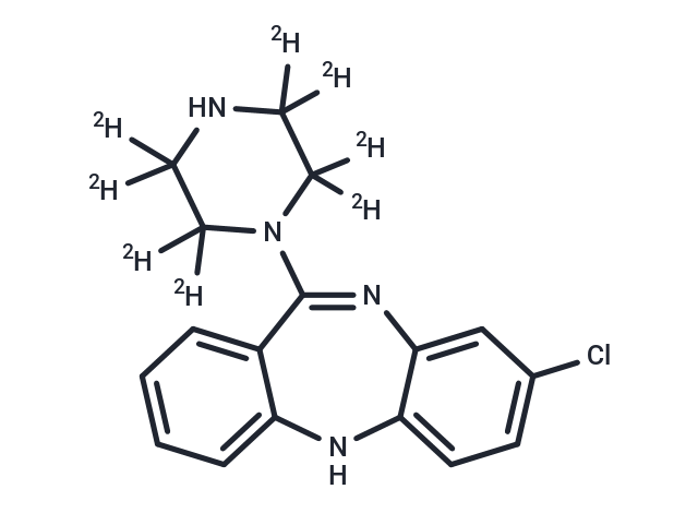 N-Desmethyl clozapine-d8