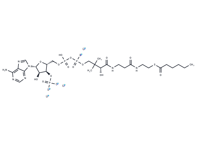 Hexanoyl coenzyme A trilithium