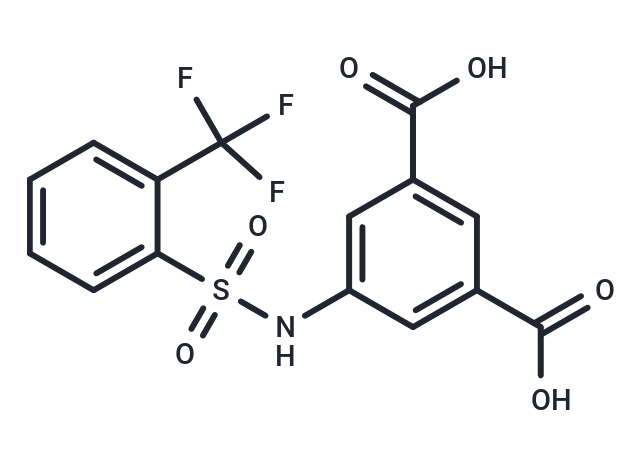5-[2-(trifluoromethyl)benzenesulfonamido]benzene-1,3-dicarboxylic acid