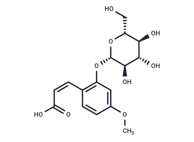 cis-2-Hydroxy 4-methoxycinnamic acid 2-glucoside