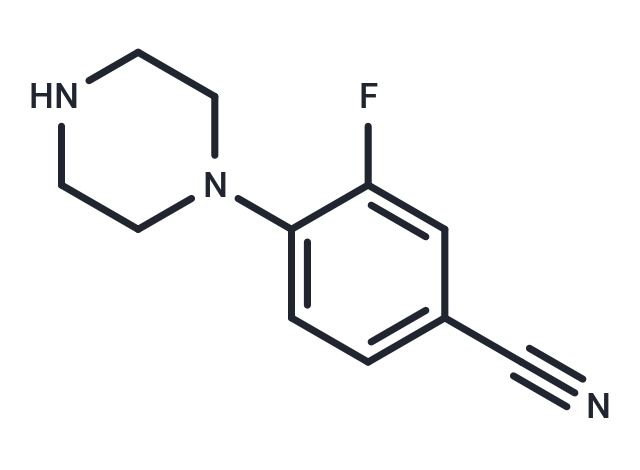 3-Fluoro-4-piperazinylbenzenecarbonitrile