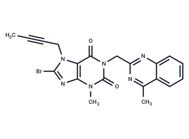 8-Bromo-7-(but-2-yn-1-yl)-3-methyl-1-((4-methylquinazolin-2-yl)methyl)-1H-purine-2,6(3H,7H)-dione