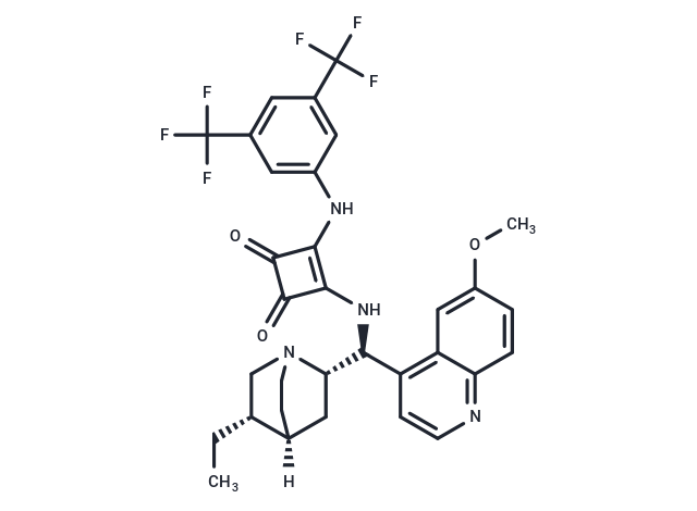 3-[[3,5-Bis(trifluoromethyl)phenyl]amino]-4-[[(8α,9S)-10,11-dihydro-6'-methoxycinchonan-9-yl]amino]-3-cyclobutene-1,2-dione