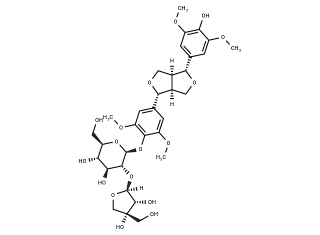 (-)-Syringaresnol-4-O-β-D-apiofuranosyl-(1→2)-β-D-glucopyranoside