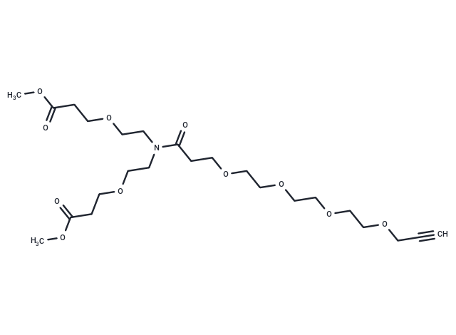 N-(Propargyl-PEG4-carbonyl)-N-bis(PEG1-methyl ester)