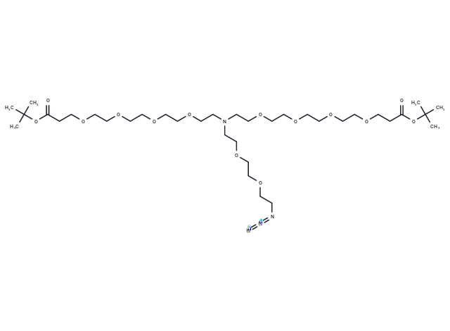 N-(Azido-PEG2)-N-bis(PEG4-Boc)