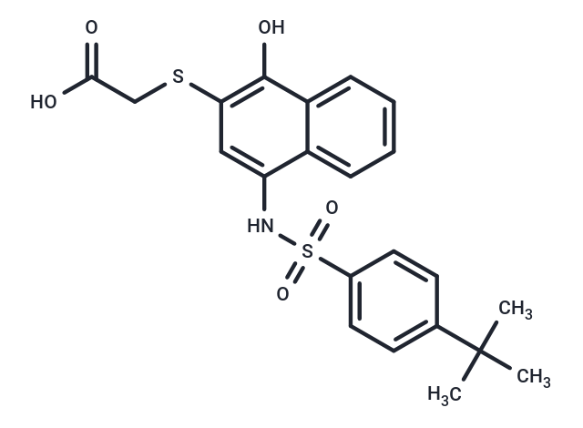 Acetic acid, 2-[[4-[[[4-(1,1-dimethylethyl)phenyl]sulfonyl]amino]-1-hydroxy-2-naphthalenyl]thio]-