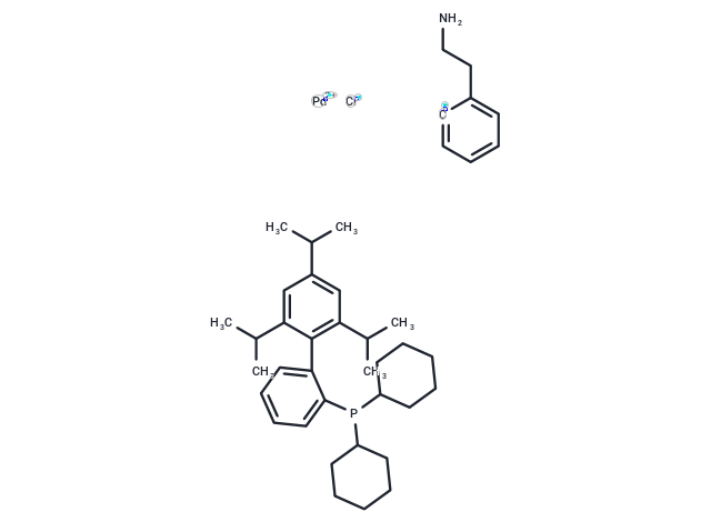 (SP-4-4)-2-[2-(Amino-KappaN)ethyl]phenyl-KappaC]chloro[dicyclohexyl[2',4',6'-tris(1-methylethyl)[1,1'-biphenyl]-2-yl]phosphine]-Palladium