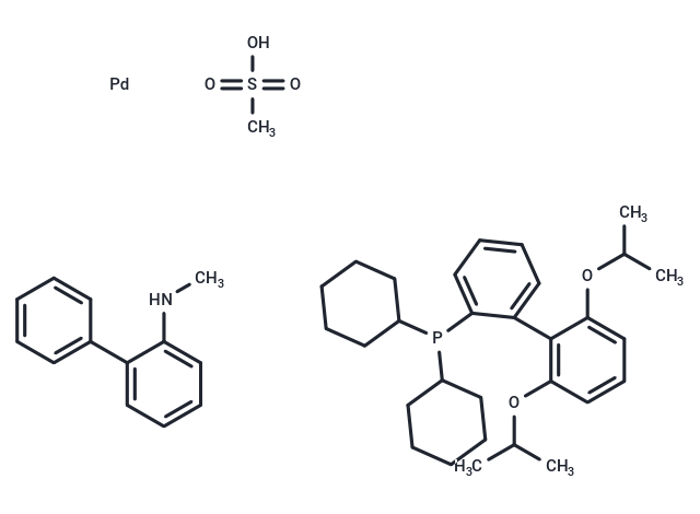 Methanesulfonato(2-dicyclohexylphosphino-2',6'-di-i-propoxy-1,1'-biphenyl)(2'-methylamino-1,1'-biphenyl-2-yl)palladium(II)