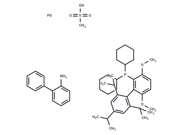 [(2-Di-cyclohexylphosphino-3,6-dimethoxy-2′,4′,6′- triisopropyl-1,1′-biphenyl)-2-(2′-amino-1,1′ -biphenyl)]palladium(II) methanesulfonate