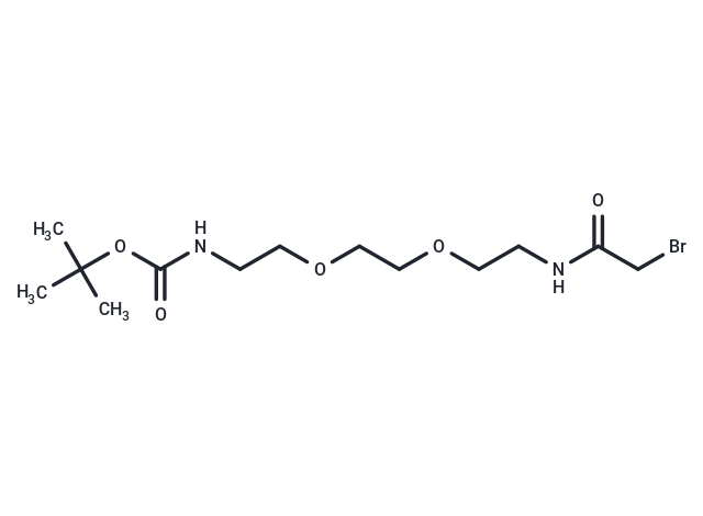 Bromoacetamido-C2-PEG2-NH-Boc