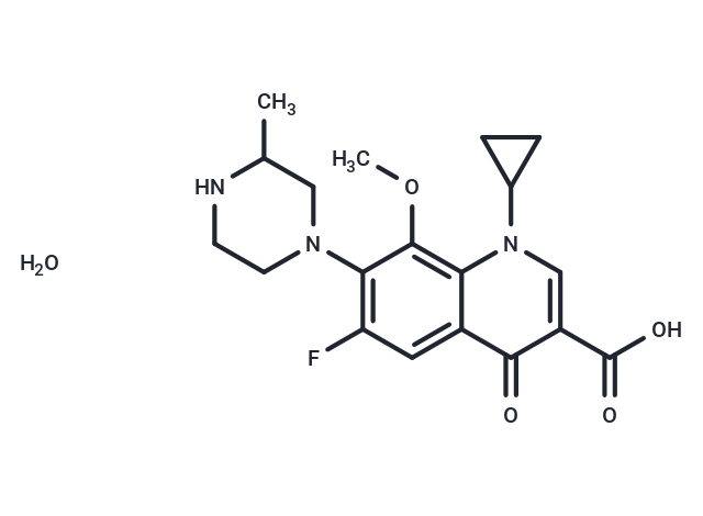 Gatifloxacin sesquihydrate