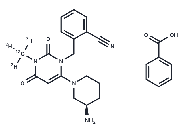 (S)-Alogliptin Benzoate Salt-13C-d3