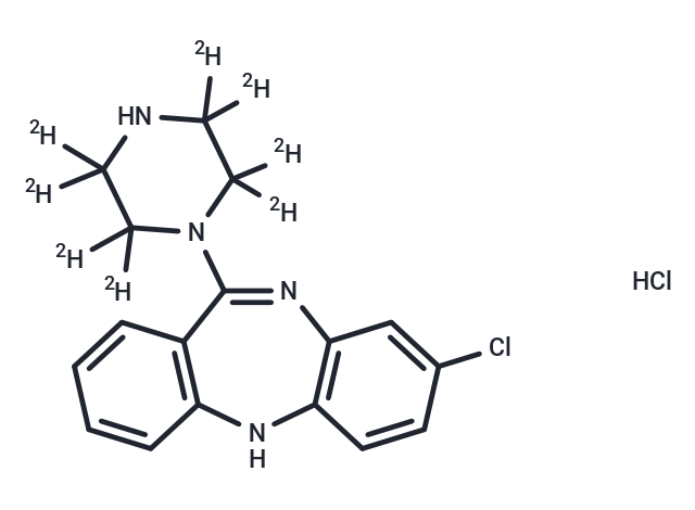 N-Desmethyl clozapine-d8 Hydrochloride