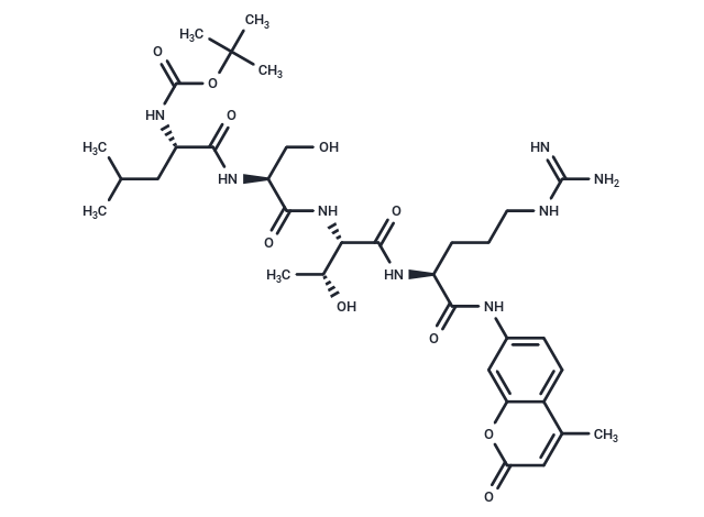 Boc-Leu-Ser-Thr-Arg-AMC