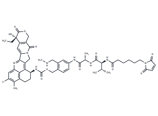 MC-VA-T-moiety(CH2-NH-CH3)-Exatecan