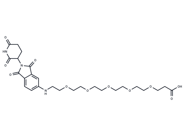 Pomalidomide-5'-PEG5-C2-COOH