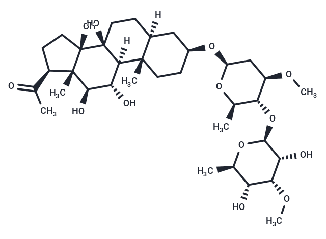 3-O-6-Deoxy-3-O-methyl-β-D-allopyranosyl-(1→4)-β-D-oleandropyranosyl-tenacigenin C