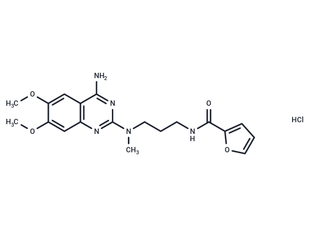 N-(3-((4-Amino-6,7-dimethoxyquinazolin-2-yl)(methyl)amino)propyl)furan-2-carboxamide hydrochloride