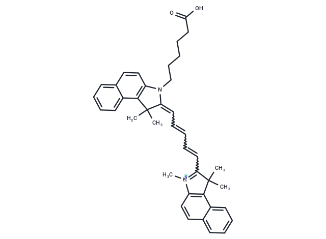 2-(5-(3-(5-Carboxypentyl)-1,1-dimethyl-1,3-dihydro-2H-benzo[e]indol-2-ylidene)penta-1,3-dien-1-yl)-1,1,3-trimethyl-1H-benzo[e]indol-3-ium