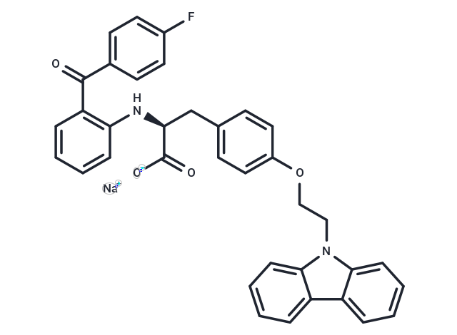 Carfloglitazar sodium