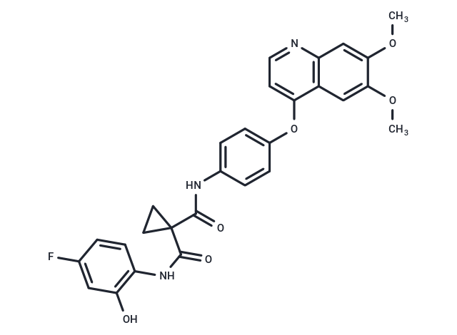 N-(4-((6,7-Dimethoxyquinolin-4-yl)oxy)phenyl)-N-(4-fluoro-2-hydroxyphenyl)cyclopropane-1,1-dicarboxamide