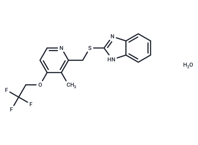 2-(((3-Methyl-4-(2,2,2-trifluoroethoxy)pyridin-2-yl)methyl)thio)-1H-benzo[d]imidazole hydrate