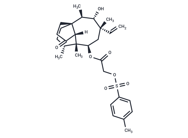 (3aR,4R,5R,7S,8S,9R,9aS,12R)-8-Hydroxy-4,7,9,12-tetramethyl-3-oxo-7-vinyldecahydro-4,9a-propanocyclopenta[8]annulen-5-yl 2-(tosyloxy)acetate