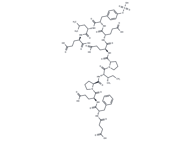 Succinyl-(Pro58,D-Glu65)-Hirudin (56-65) (sulfated)