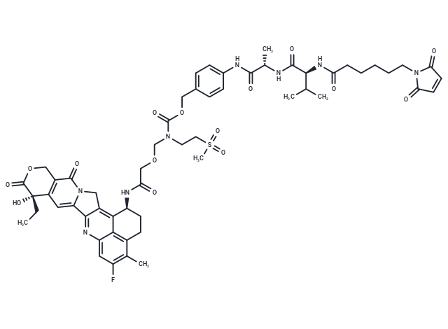 Mal-Val-Ala-PAB-N(SO2Me)-Exatecan