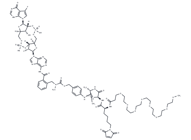 m-PEG8-Lys(Mal)-Val-Ala-PAB-Ph-CO-Dazostinag