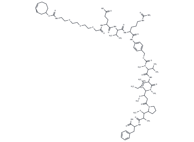 TCO-PEG3-Glu-Val-Cit-PABC-MMAF