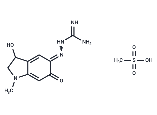 Adrenochrome monoguanylhydrazone methanesulfonate