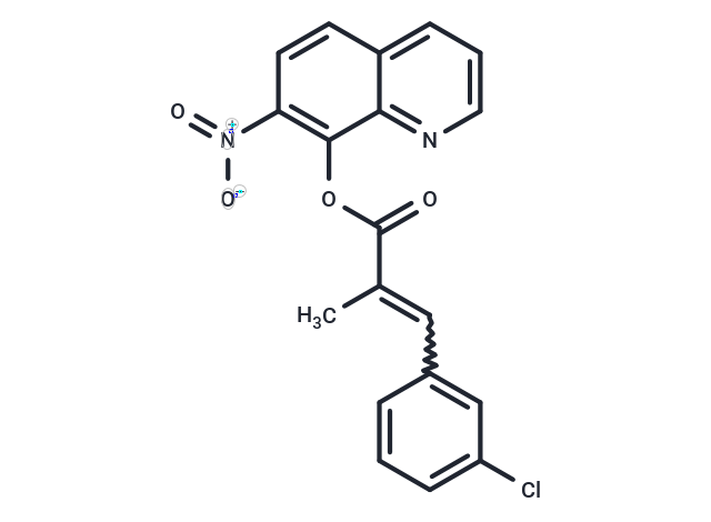 Cinnamic acid, m-chloro-alpha-methyl-, 7-nitro-8-quinolyl ester