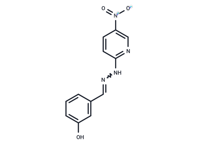 Benzaldehyde, m-hydroxy-, (5-nitro-2-pyridyl)hydrazone